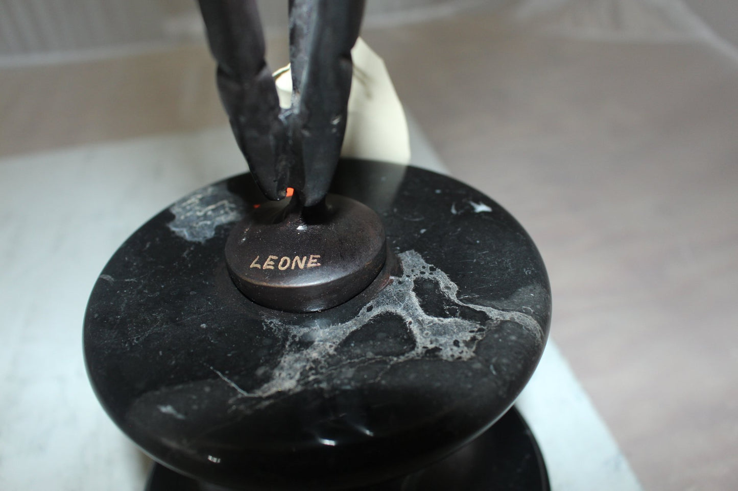 Deer standing Bronze Statue - Size: 12"L x 7"W x 30"H.