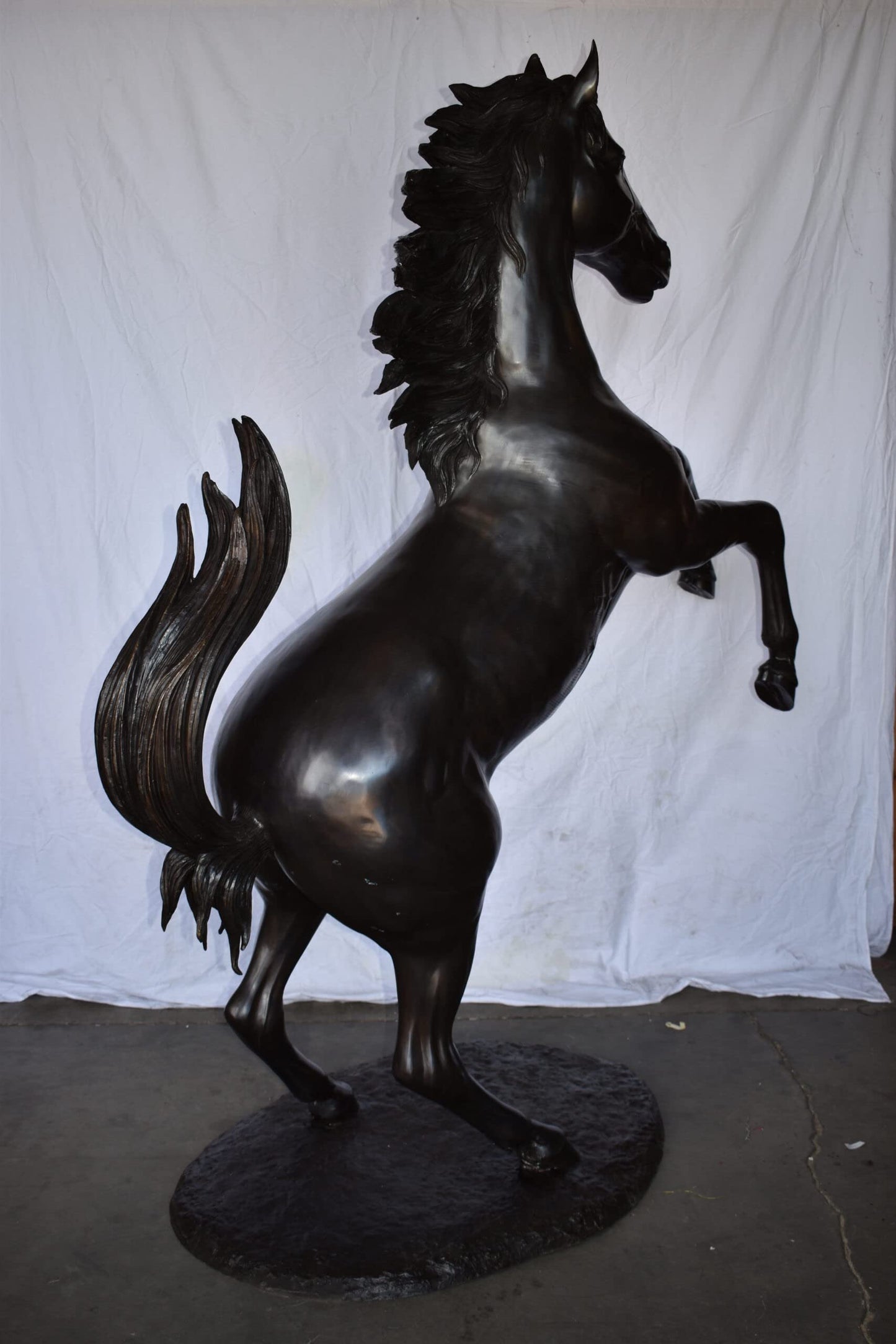 Ferrari Horse Life-size Bronze Statue Giant Size Size: 72" x 34" x 88"H