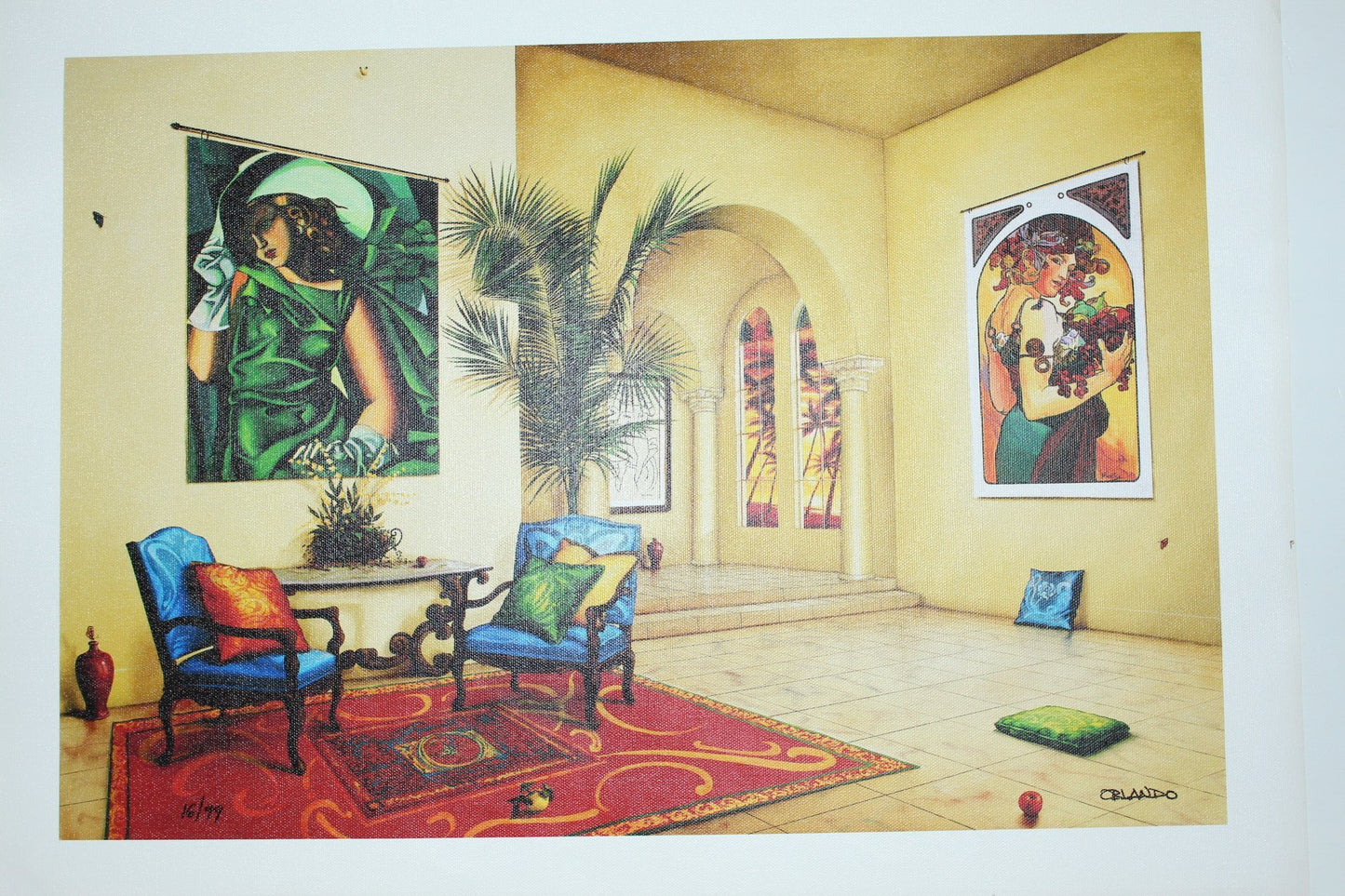 Orlando Quevedo Limited Edition Giclée - Magic Dreams II - Size: 21" L x 13.5" W.