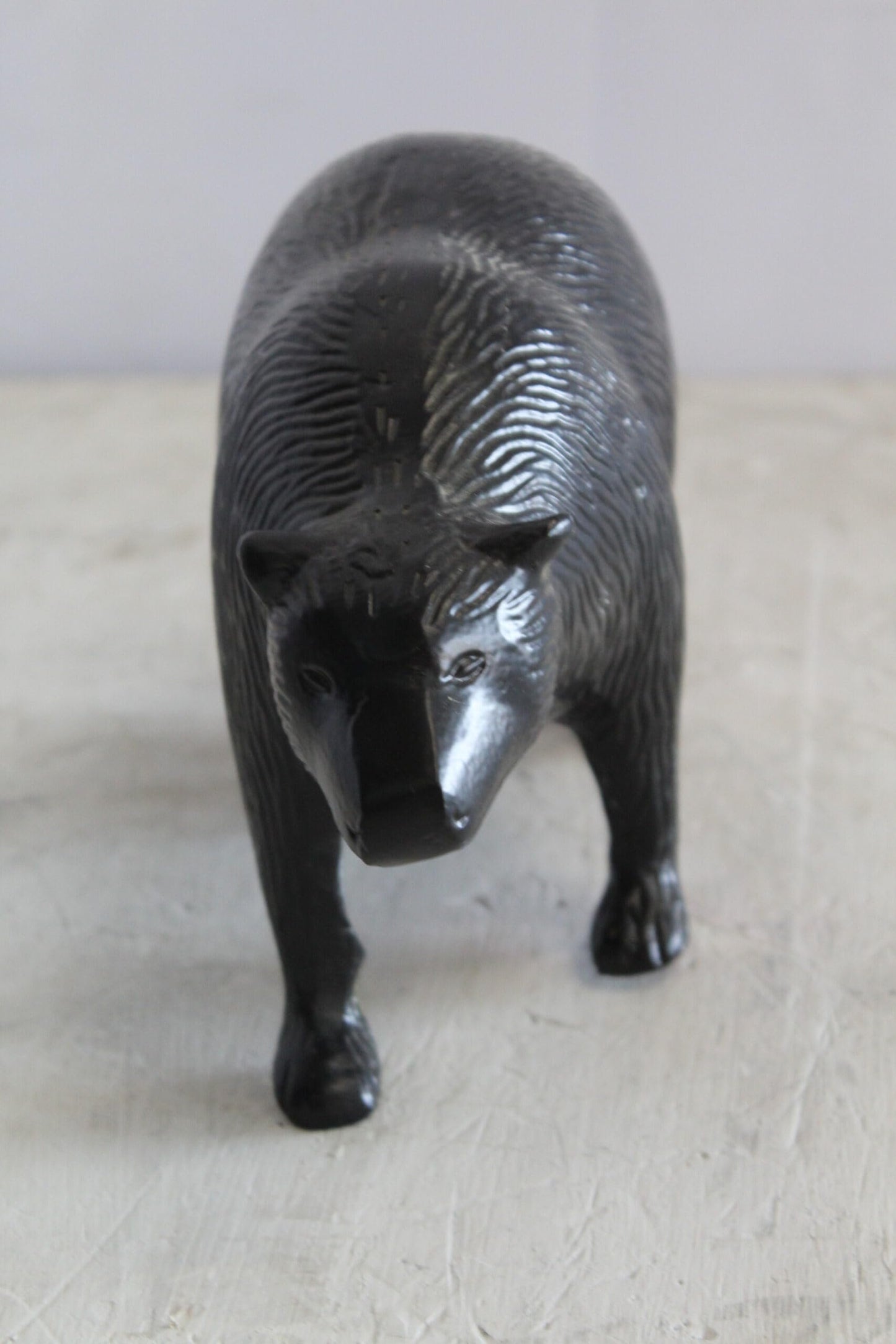 Aluminum Small Bear Sculpture, Majesty for Your Space 11" x 4" x 7"H