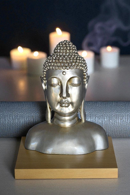 Buddha Bust Made of Resin Statue Size: 12" x 7" x 15"H