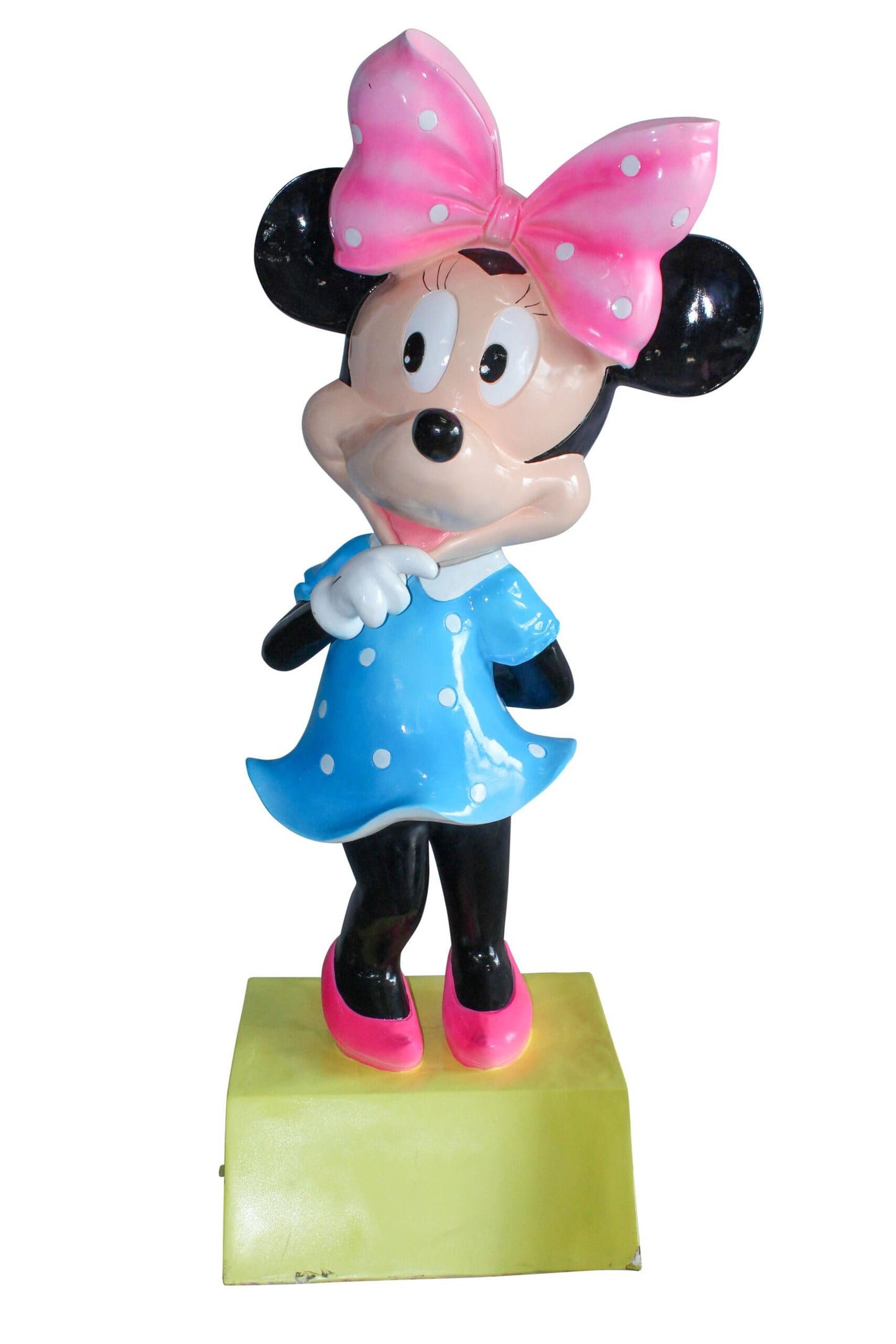 Large Cartoon Mouse Character Statue With Hands On Hips 22" x 29" x 70"H