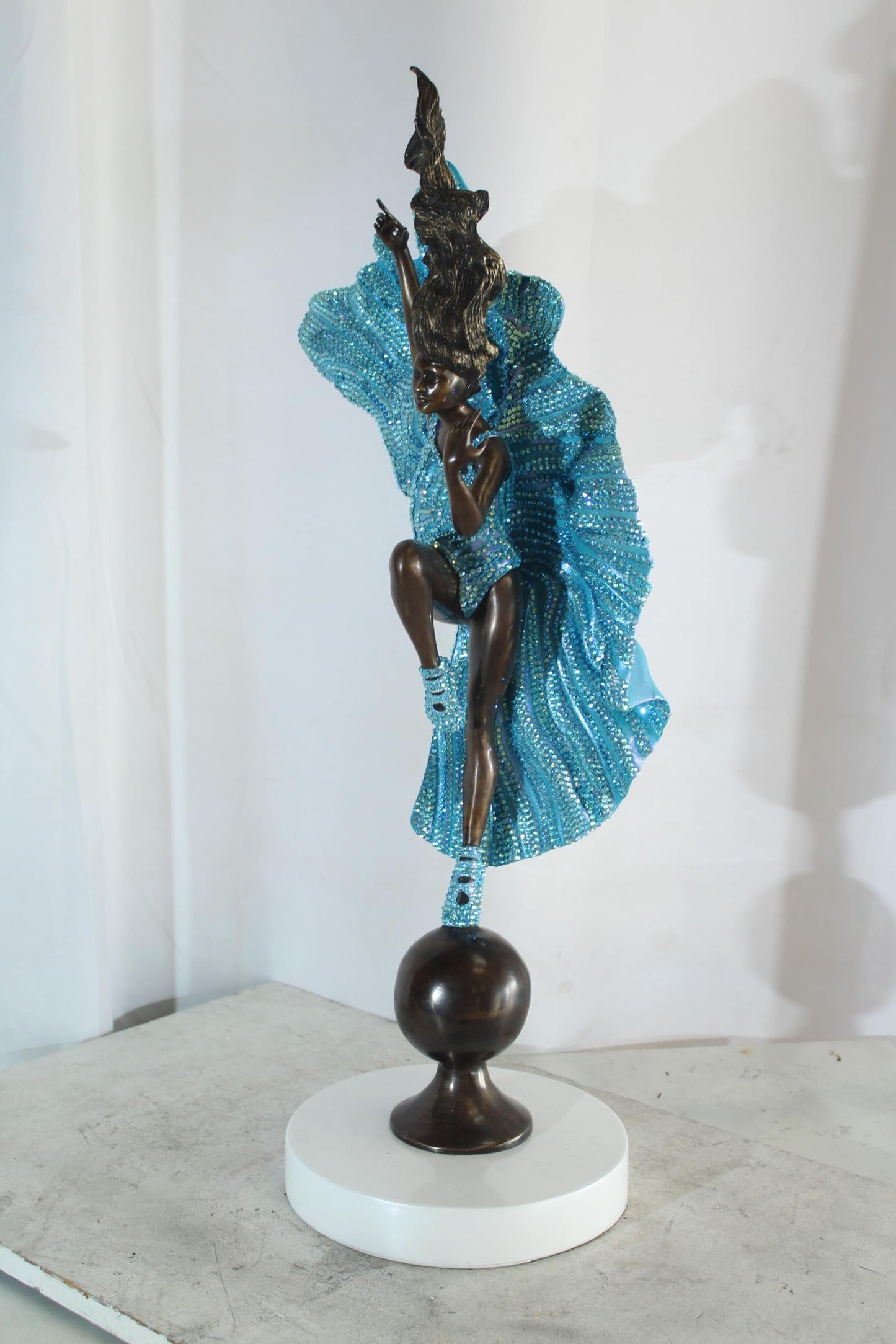 NIFAO Bronze Sculpture Submerge Elegance by Liliana Mendez 14"x9"x31"H