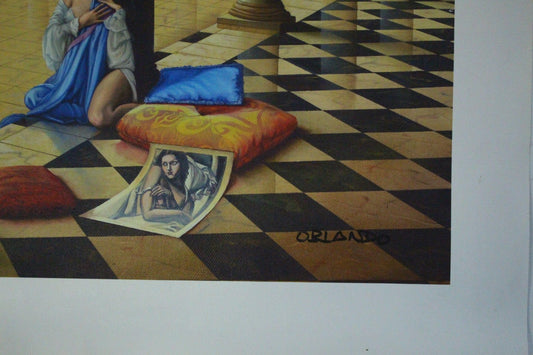 Orlando Quevedo Giclée Old Memories, Painting - Size: 43"L x 30"W x 0.01"H.