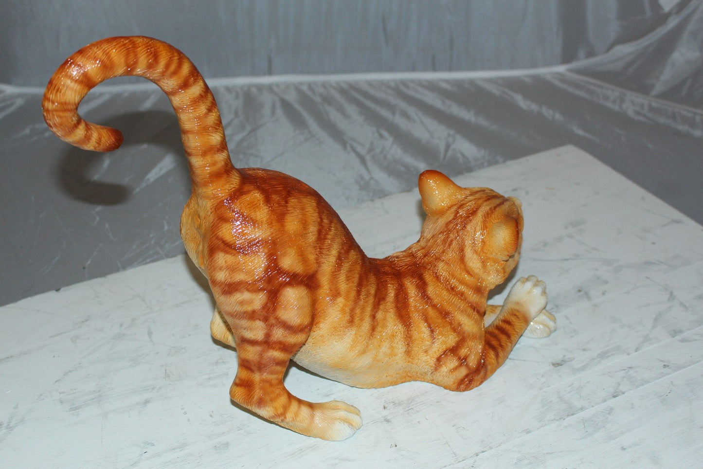 Cat - small Bronze Statue - Size: 16"L x 6"W x 14"H.