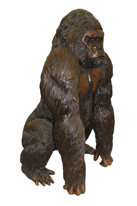King Kong Bronze Statue - Size: 32"L x 28"W x 49"H.
