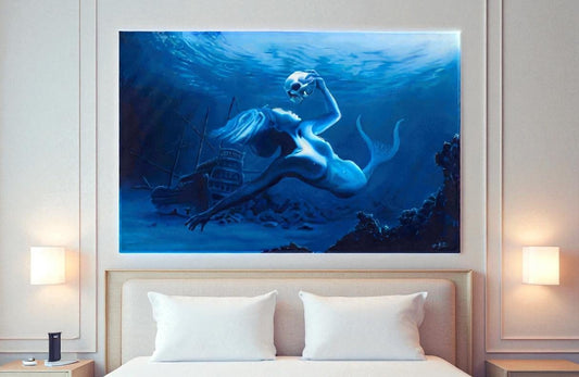 Lost Love, limited edition giclee on canvas by Jason Mathias, 70X45.6 signed.