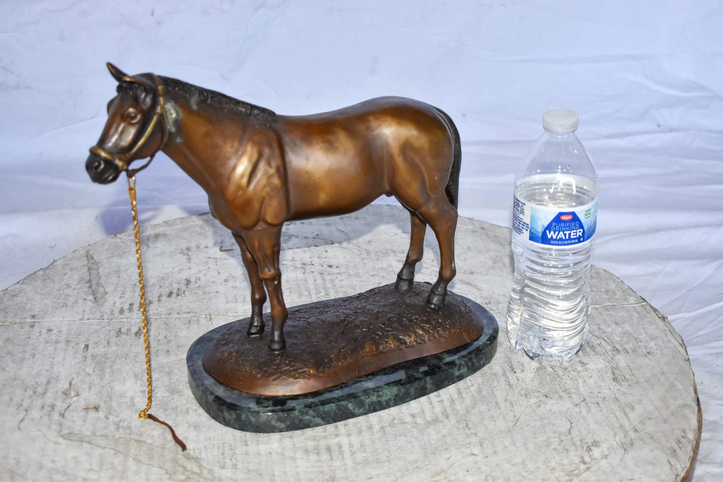 Standing Horse Limited Edition Bronze Statue by Bob Beeler Size: 12" x 6" x 10"H