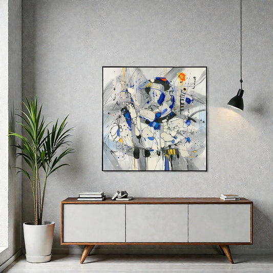 NIFAO Mesmerizing Art A Rush of Gold by Mario Luca Limited Edition 41"x41"
