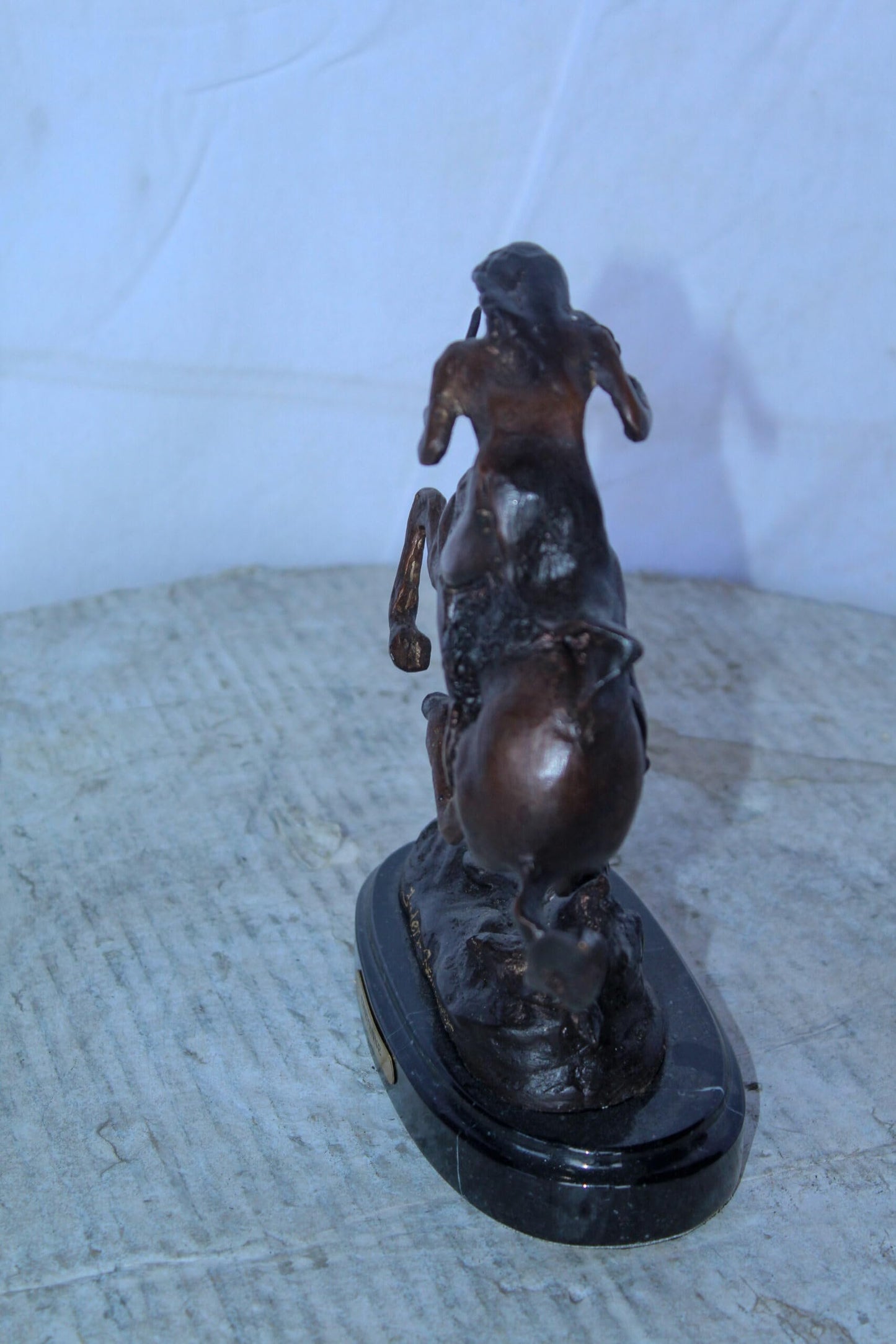 Nifao Cheyenne by Remington Bronze Statue Replica - Iconic Western Decor - Compact Yet Bold Design, 9"L x 3"W x 9"H