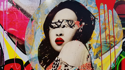 Give the one you love wings, original mixed media by Oliver Neilson, 60x38