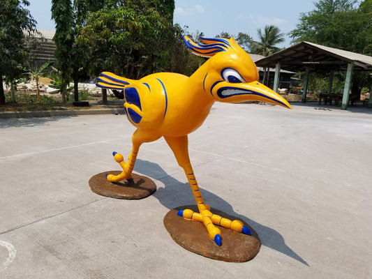 Giant Impressive Twelve Feet Long Roadrunner Bronze Statue 144" x 34" x 74"H