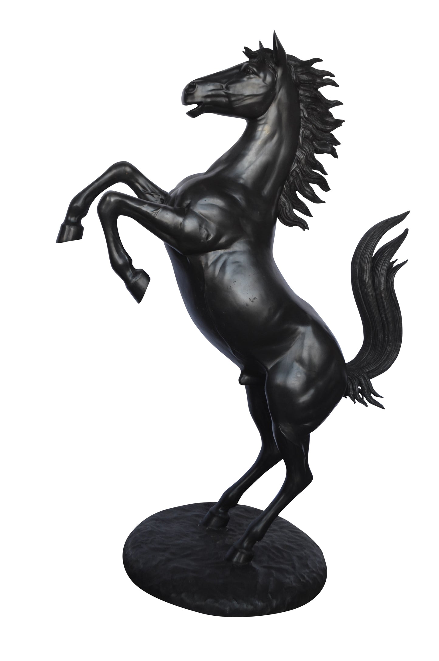 Ferrari Horse Bronze Statue Large -  Size: 26"L x 42"W x 61"H.