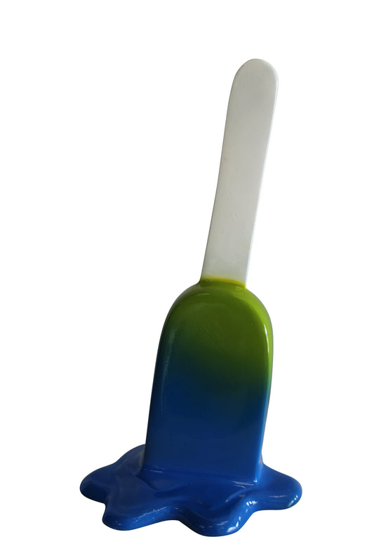 Green and Blue, Giant Popsicle made of Fiberglass 9" x 12" x 24"H