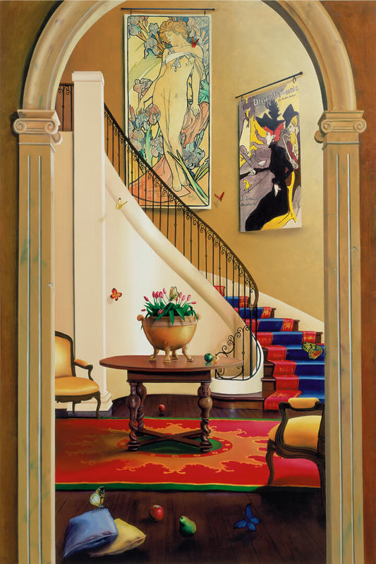 Happiness By Orlando Quevedo on Unstretched Canvas Medium, 20"x30"