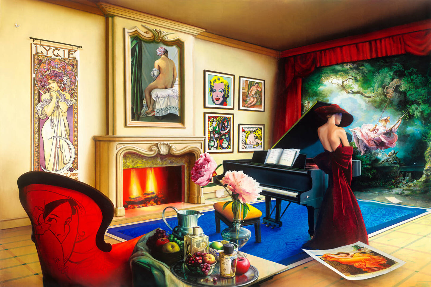 Harmony II By Orlando Quevedo on Unstretched Canvas Medium, 30"x20"