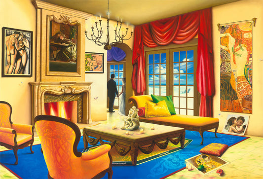 Love Story by Orlando Quevedo on Unstretched Canvas Med, 30"x20"