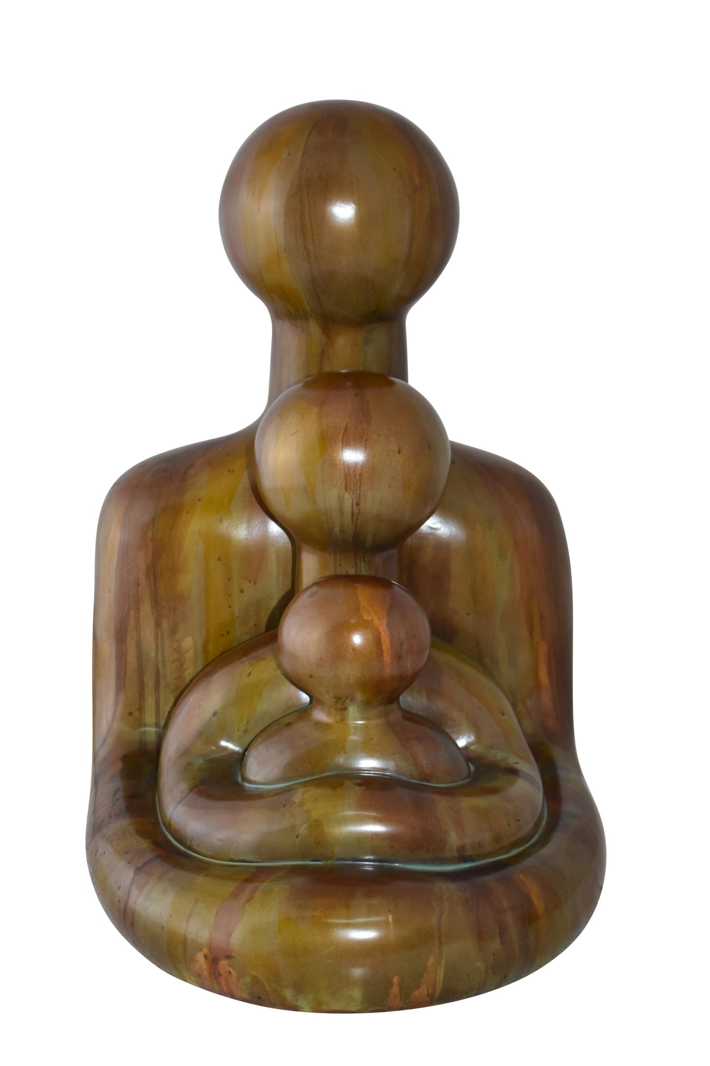 Contemporary Familial Embrace Resin Statue Size: 13" x 14" x 19"H
