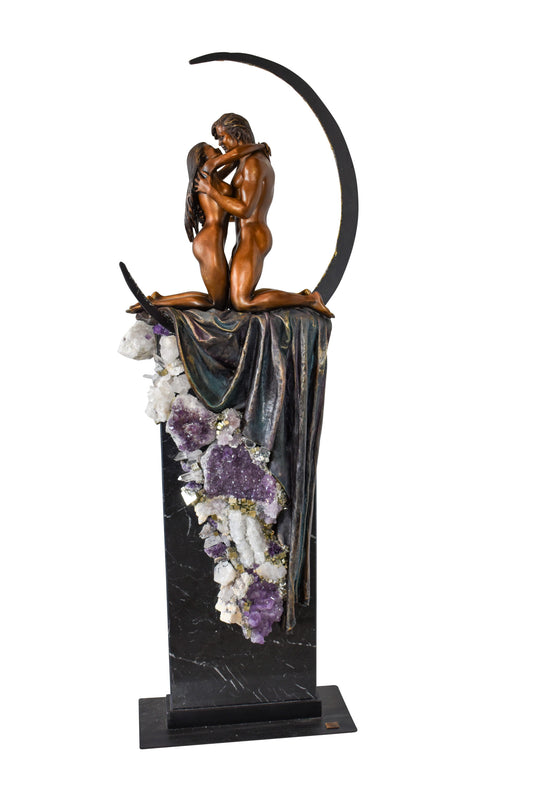 Ebano bronze sculpture Prelude with robe from Vidal collection 28" x 10" x 69"H