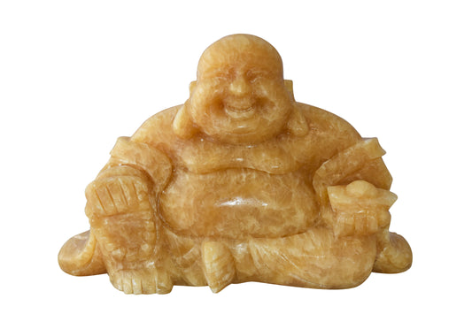 Buddha Made of Jade Statue Size: 13" x 4" x 10"H