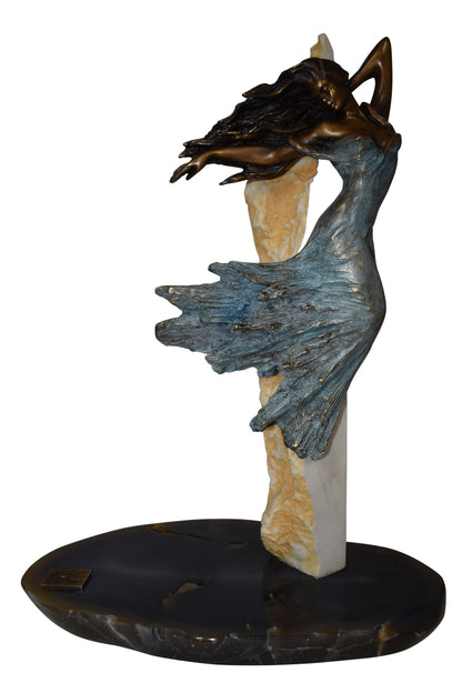 Evolution, Bronze Statue from the Vidal Collection, COA included 8" x 14" x 17"H