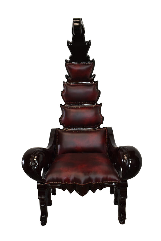 Giant Scorpion King Chair with Burgundy and Brown Colors Size: 39" x 44" x 78"H