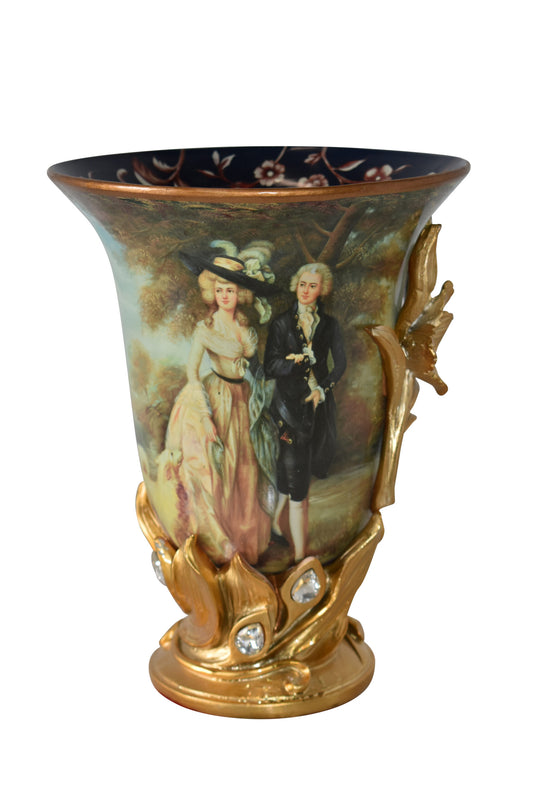Mr and Mrs William Hallett Replica Resin Vase Size: 10" x 10" x 13"H