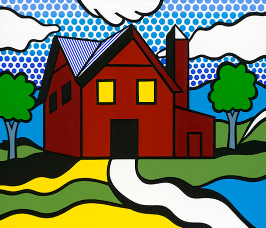 Next Door to Master, Acrylic Painting, Stretched Canvas, Art by Jozza 32" x 28"