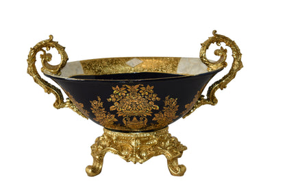 Short And Rounded Decoration Resin Vase Size: 20" x 12" x 13"H