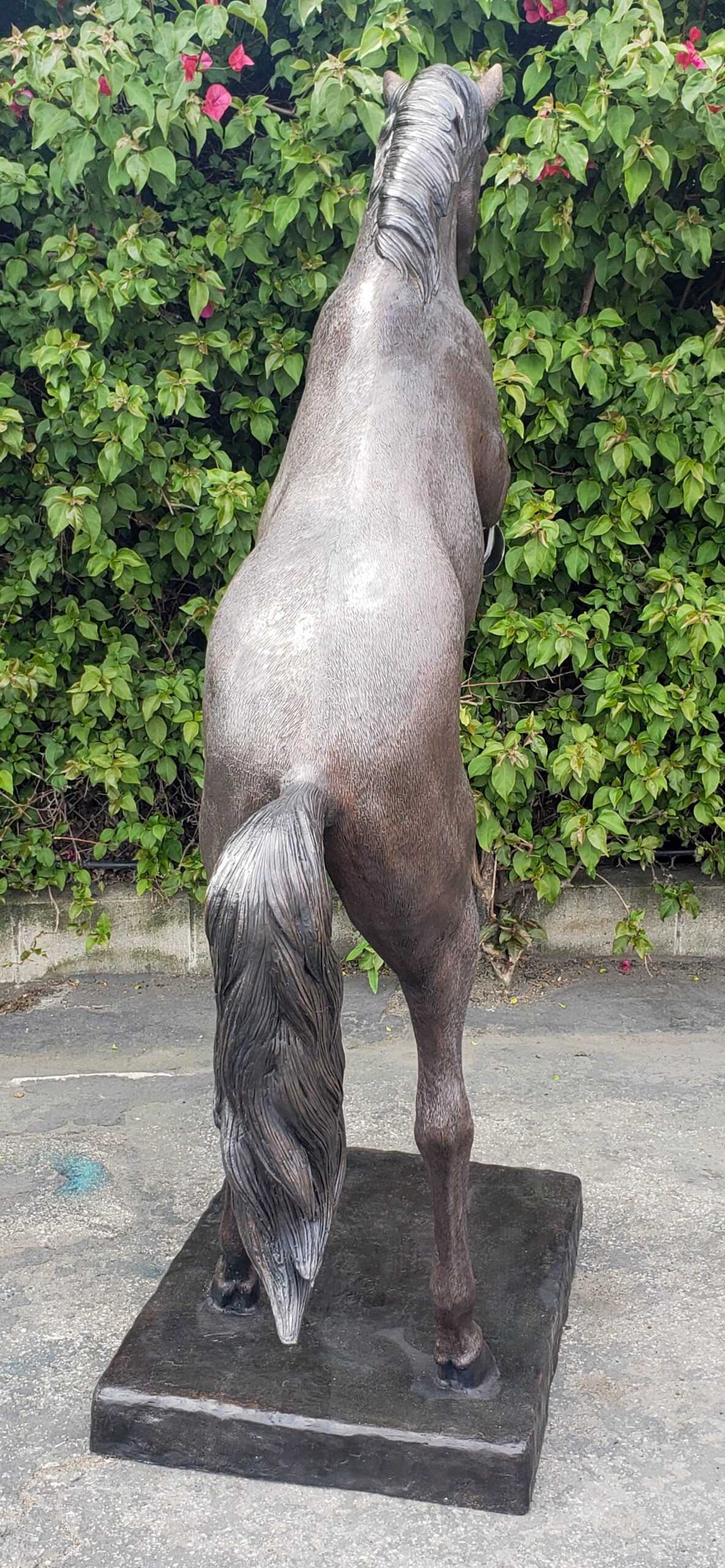 Life Size Rearing Horse Bronze Statue Outdoor Equestrian Art 58" x 21" x 76"H