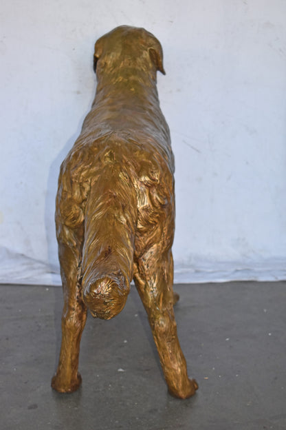 Labrador Retriever Dog Bronze Statue Light Color Finish - Size: 56" x 13" x 36"H