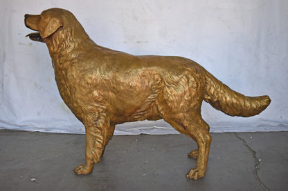 Labrador Retriever Dog Bronze Statue Light Color Finish - Size: 56" x 13" x 36"H