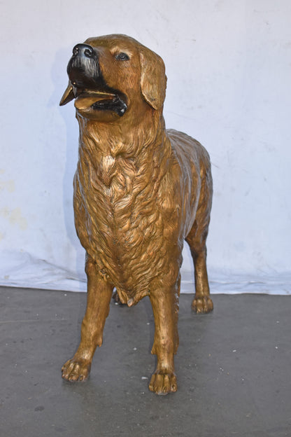 Labrador Retriever Dog Bronze Statue Light Color Finish - Size: 56" x 13" x 36"H