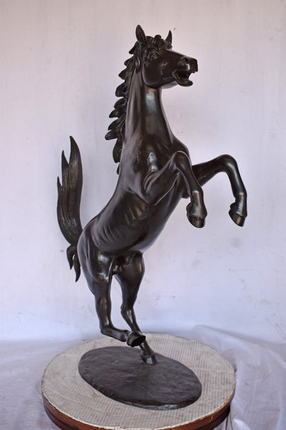 Ferrari Horse Bronze Statue Medium - Size: 28"L x 11"W x 40"H.