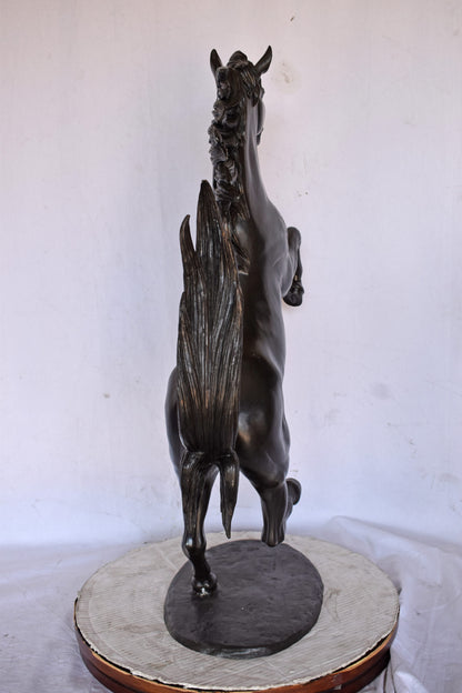 Ferrari Horse Bronze Statue Medium - Size: 28"L x 11"W x 40"H.