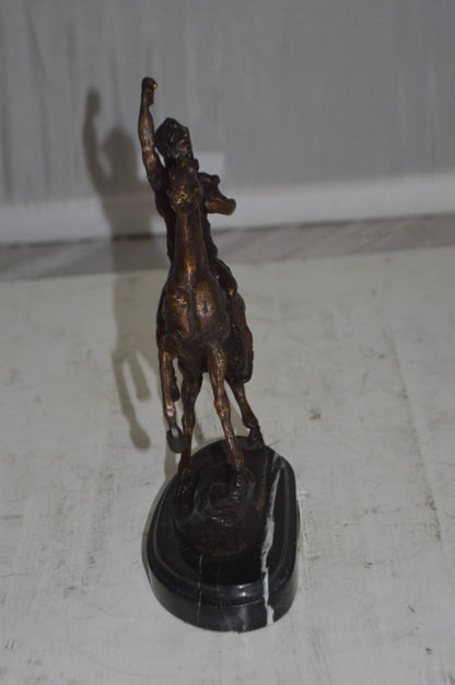 Scalp By Remington Bronze Statue -  Size: 3"L x 7"W x 10"H. 