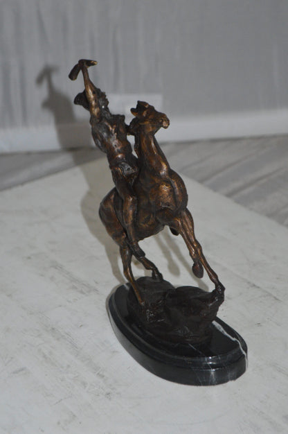 Scalp By Remington Bronze Statue -  Size: 3"L x 7"W x 10"H. 