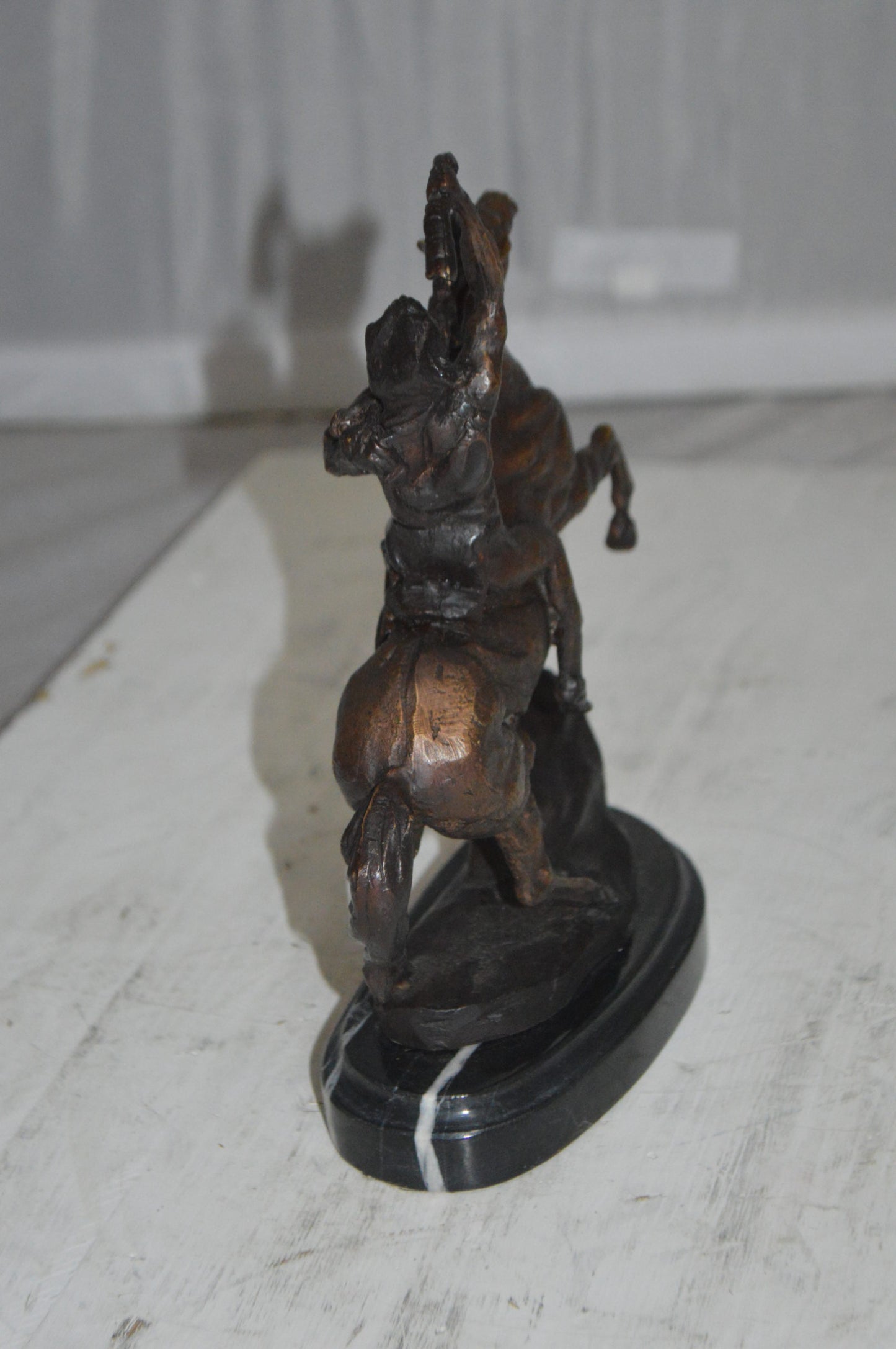 Scalp By Remington Bronze Statue -  Size: 3"L x 7"W x 10"H. 