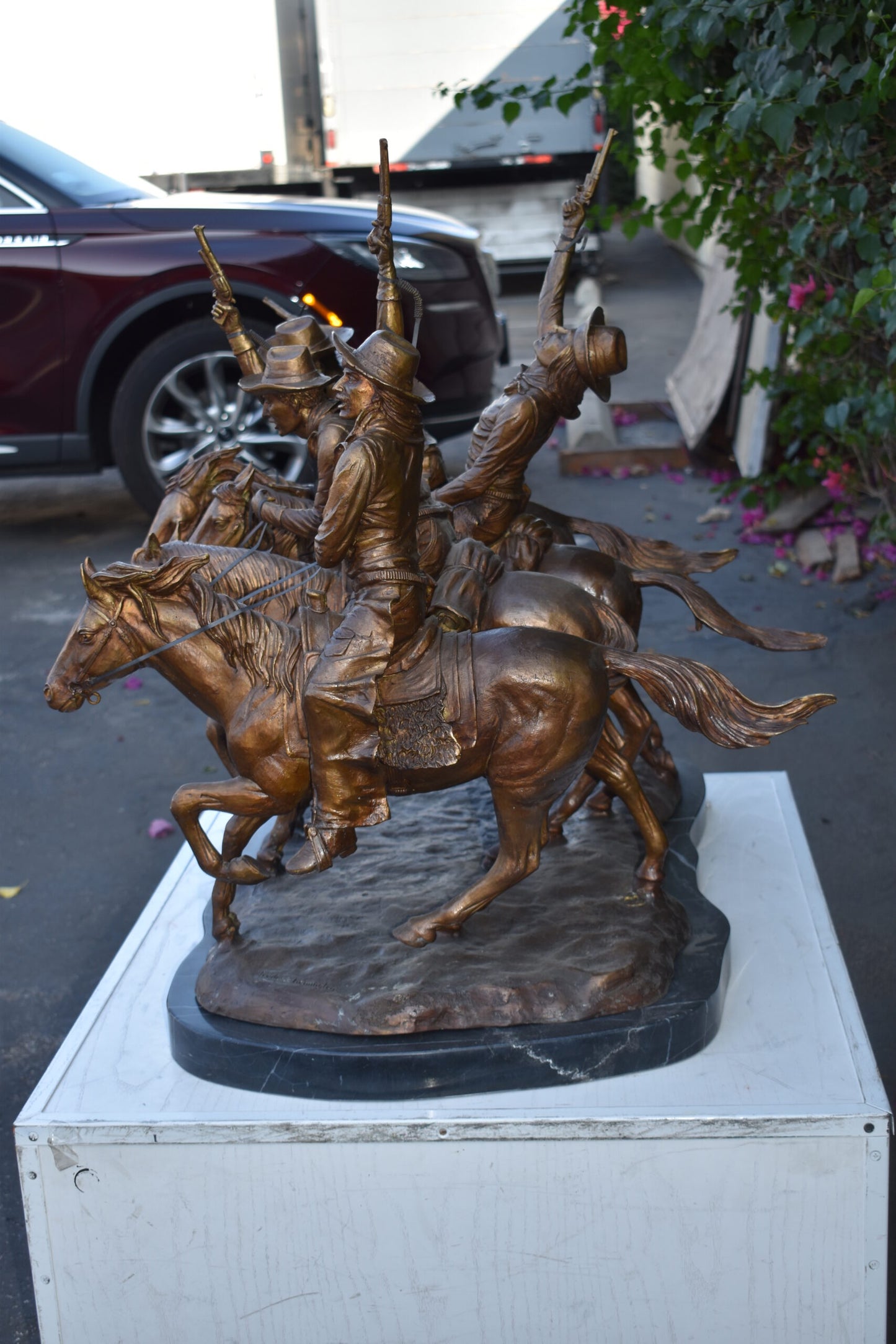 Giant Coming Through the Rye Remington Replica - Size: 38"L x 27"W x 31"H.