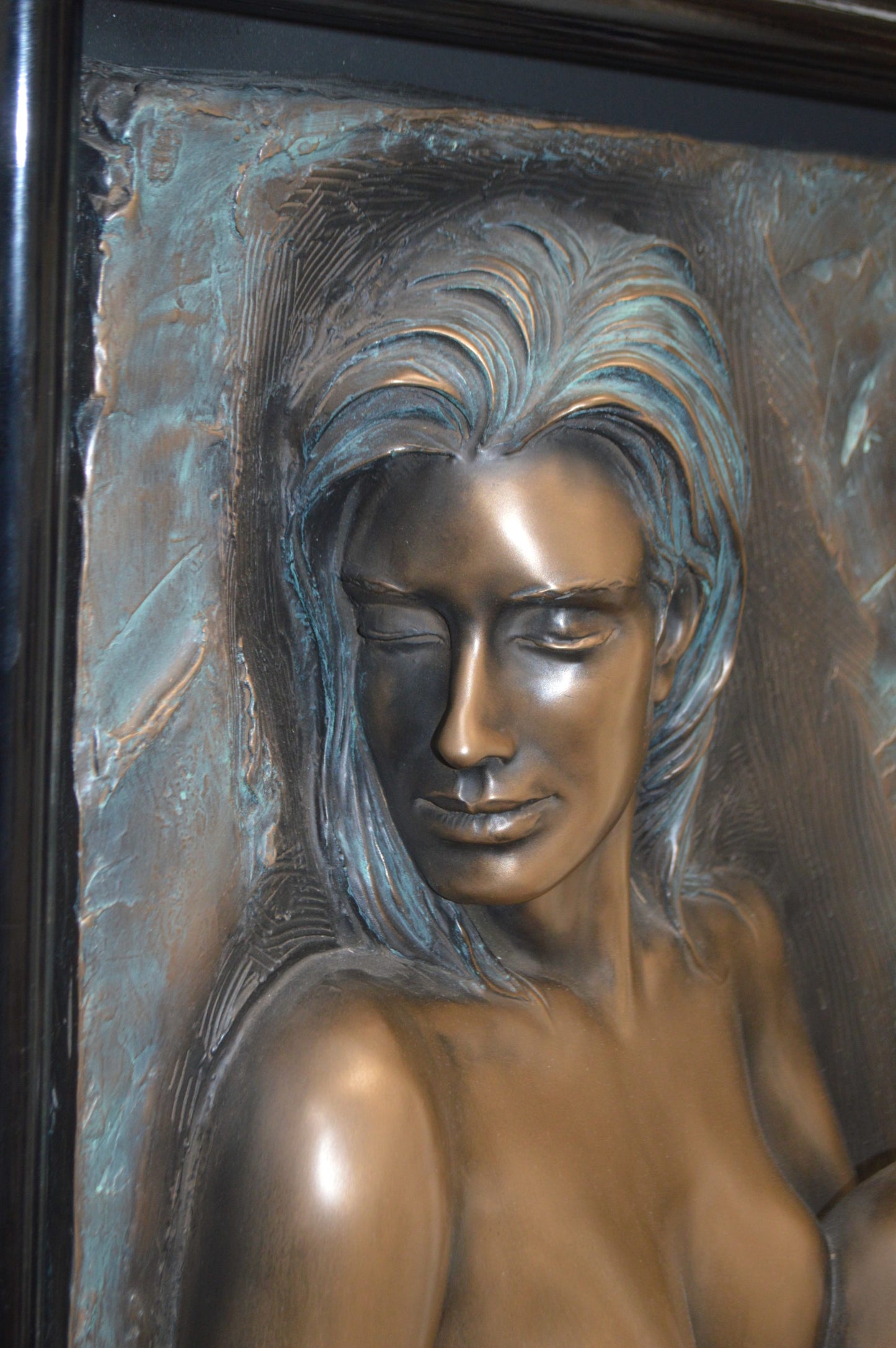 Bill mack Dimensional Adorned Bonded Bronze -  Size: 25"L x 37"W x 10"H. 