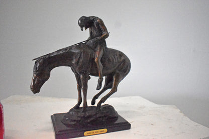 James Fraser Replica End of the Trail Bronze Statue - Size: 15"L x 6"W x 15"H.