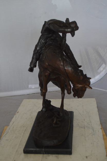 Rattlesnake by Remington Bronze Statue -  Size: 16"L x 13"W x 22"H. 