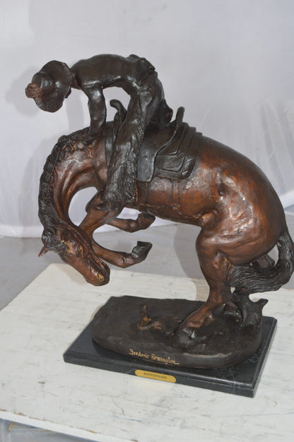 Rattlesnake by Remington Bronze Statue -  Size: 16"L x 13"W x 22"H. 