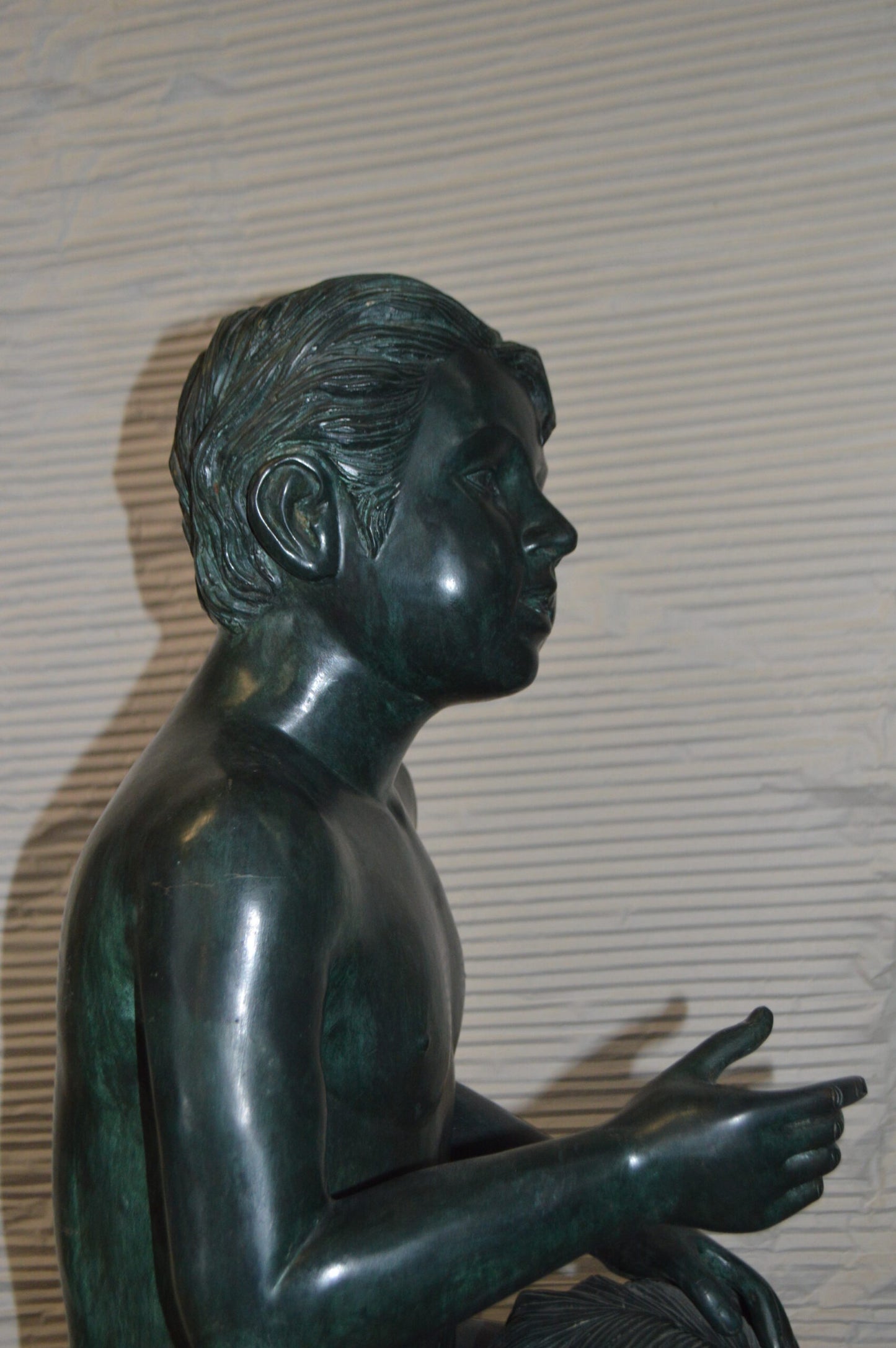 Three kids on Each other fountain Bronze Statue -  Size: 20"L x 27"W x 64"H.