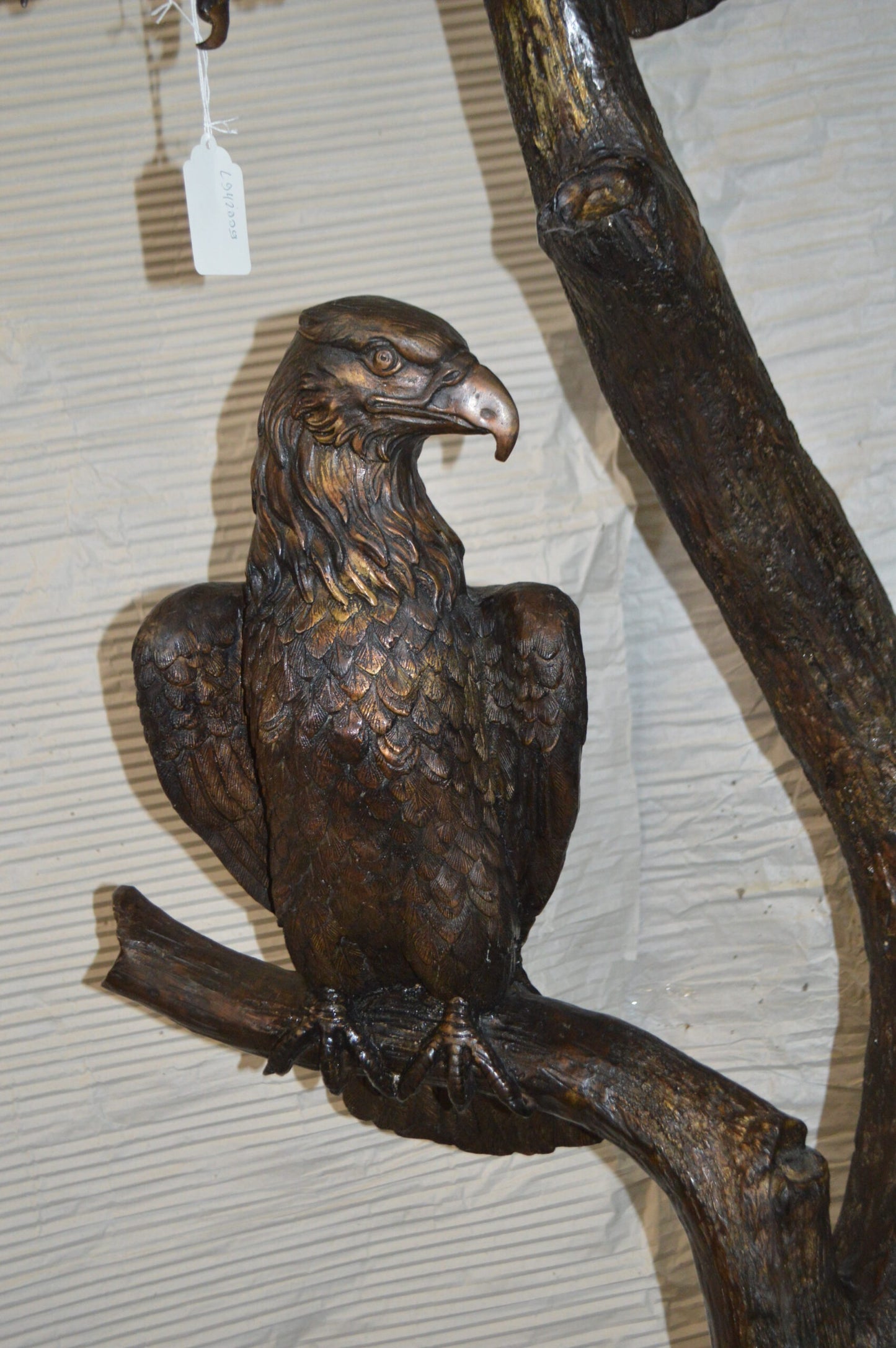 Two Eagles on a Tree -  Size: 47"L x 30"W x 94"H.