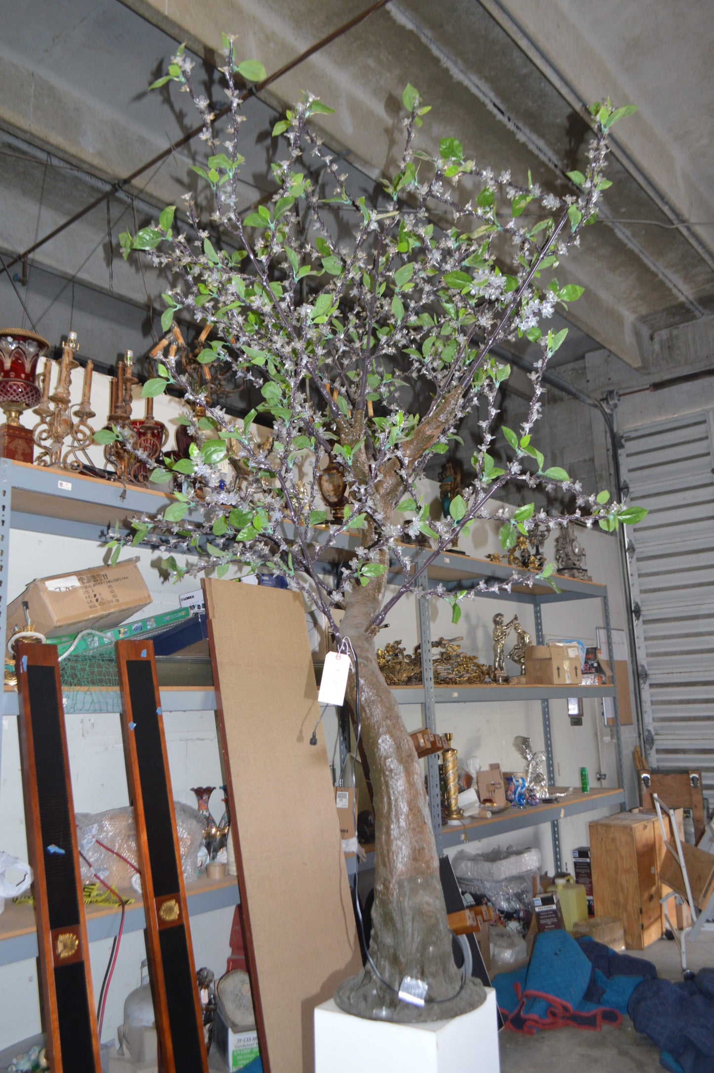 Bright Baum LED Artificial Tree -  Size: 65"L x 55"W x 90"H. 