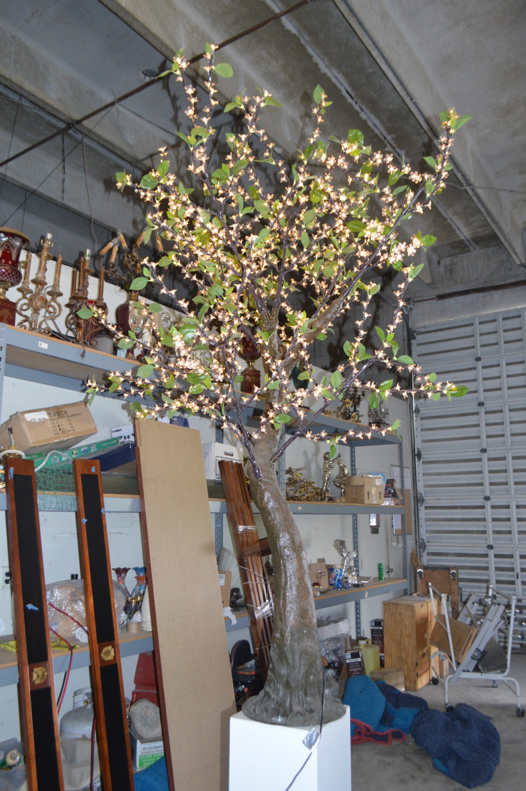 Bright Baum LED Artificial Tree -  Size: 65"L x 55"W x 90"H. 