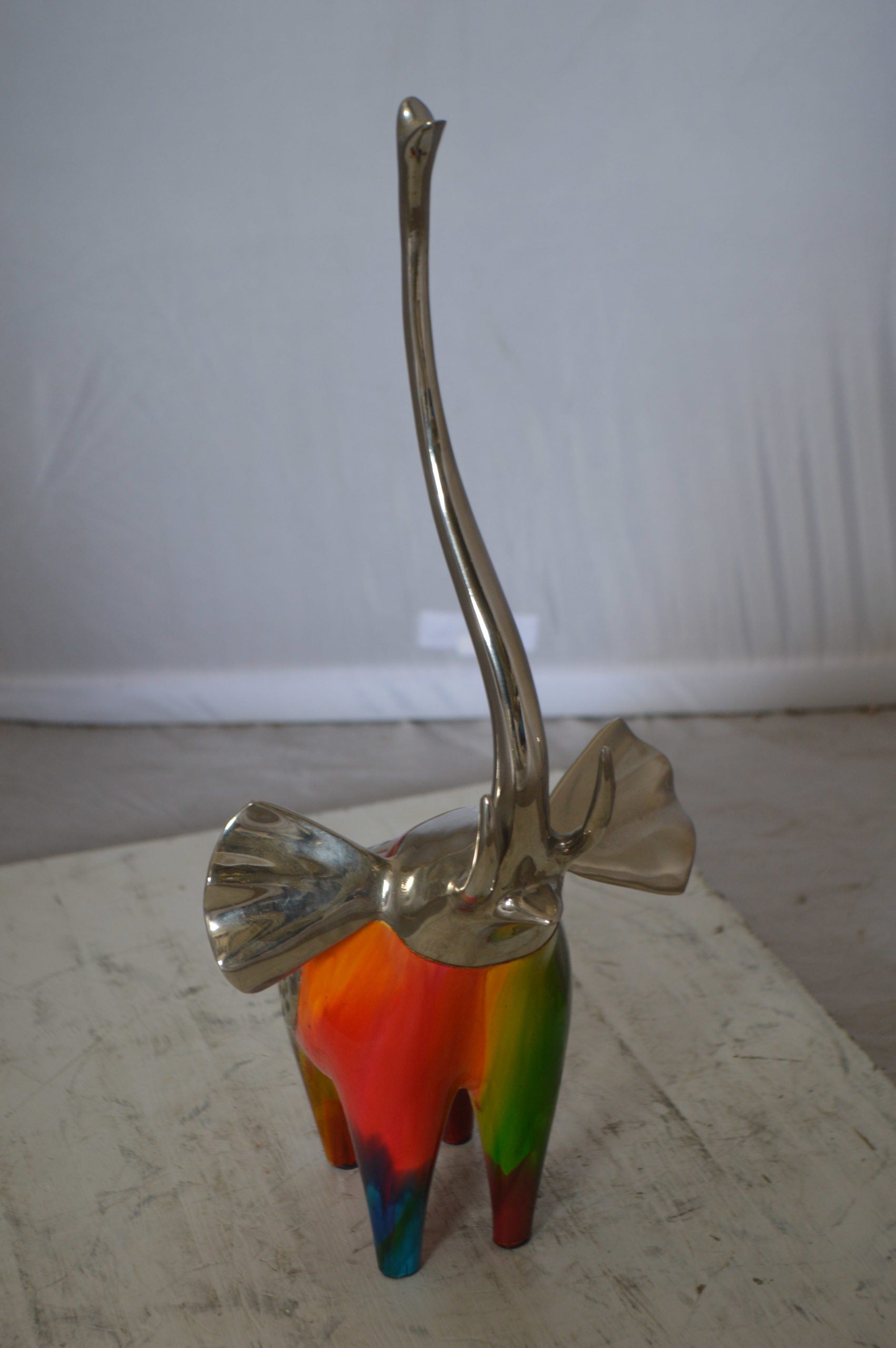 Elephant by Liliana Mendez -  Size: 10"L x 9"W x 20"H. 