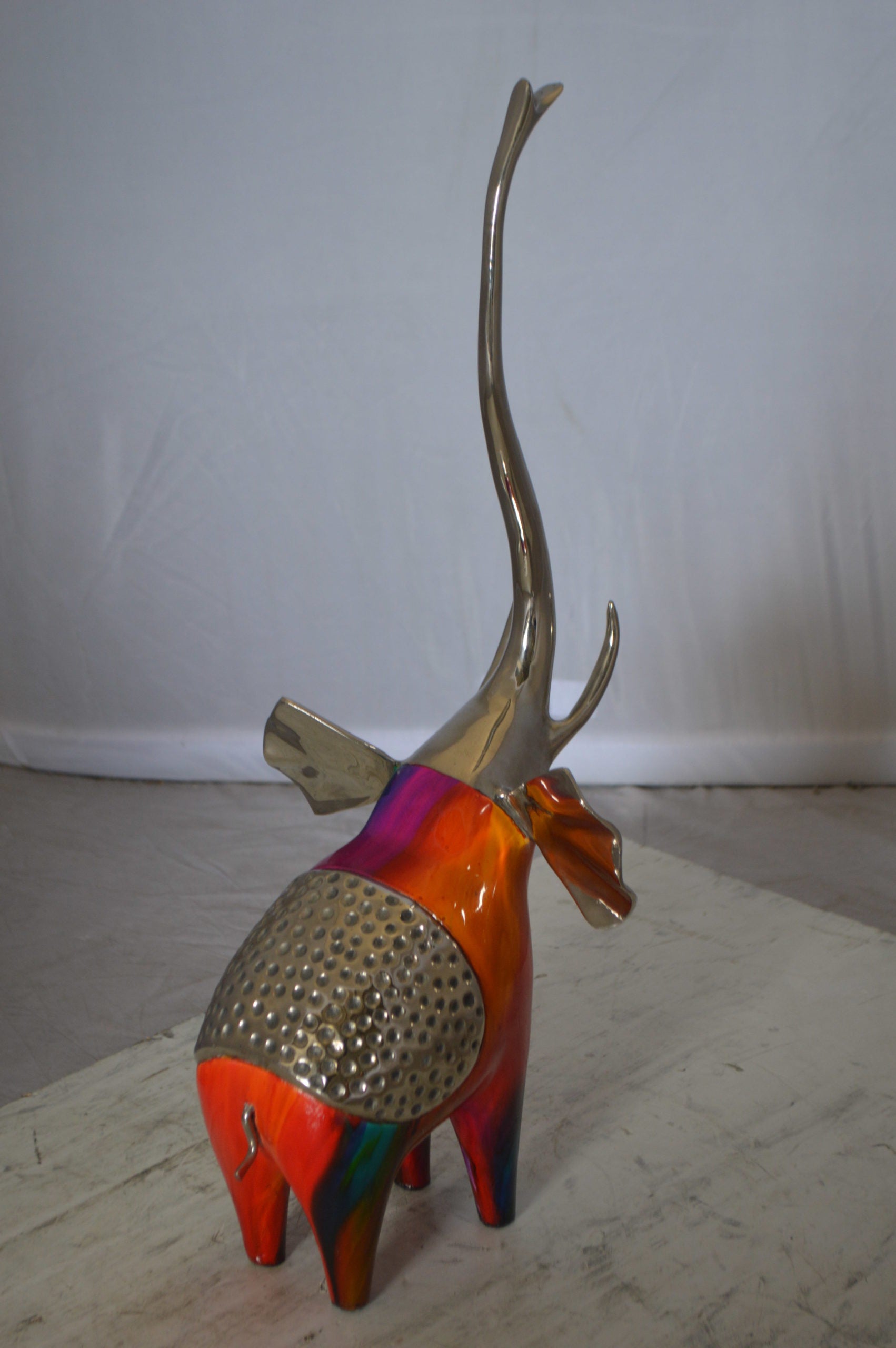 Elephant by Liliana Mendez -  Size: 10"L x 9"W x 20"H. 