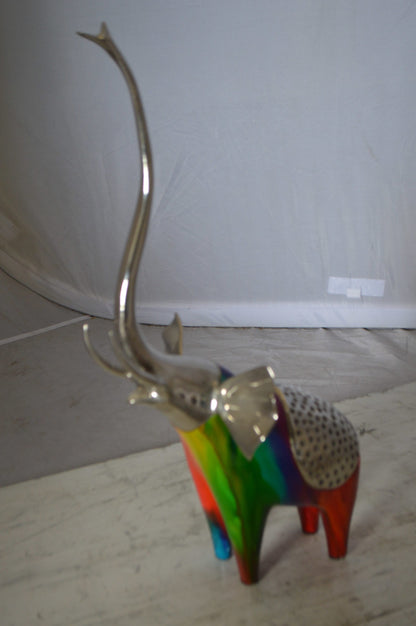 Elephant by Liliana Mendez -  Size: 10"L x 9"W x 20"H. 